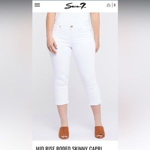 Seven MID RISE RODEO SKINNY CAPRIS-NWT